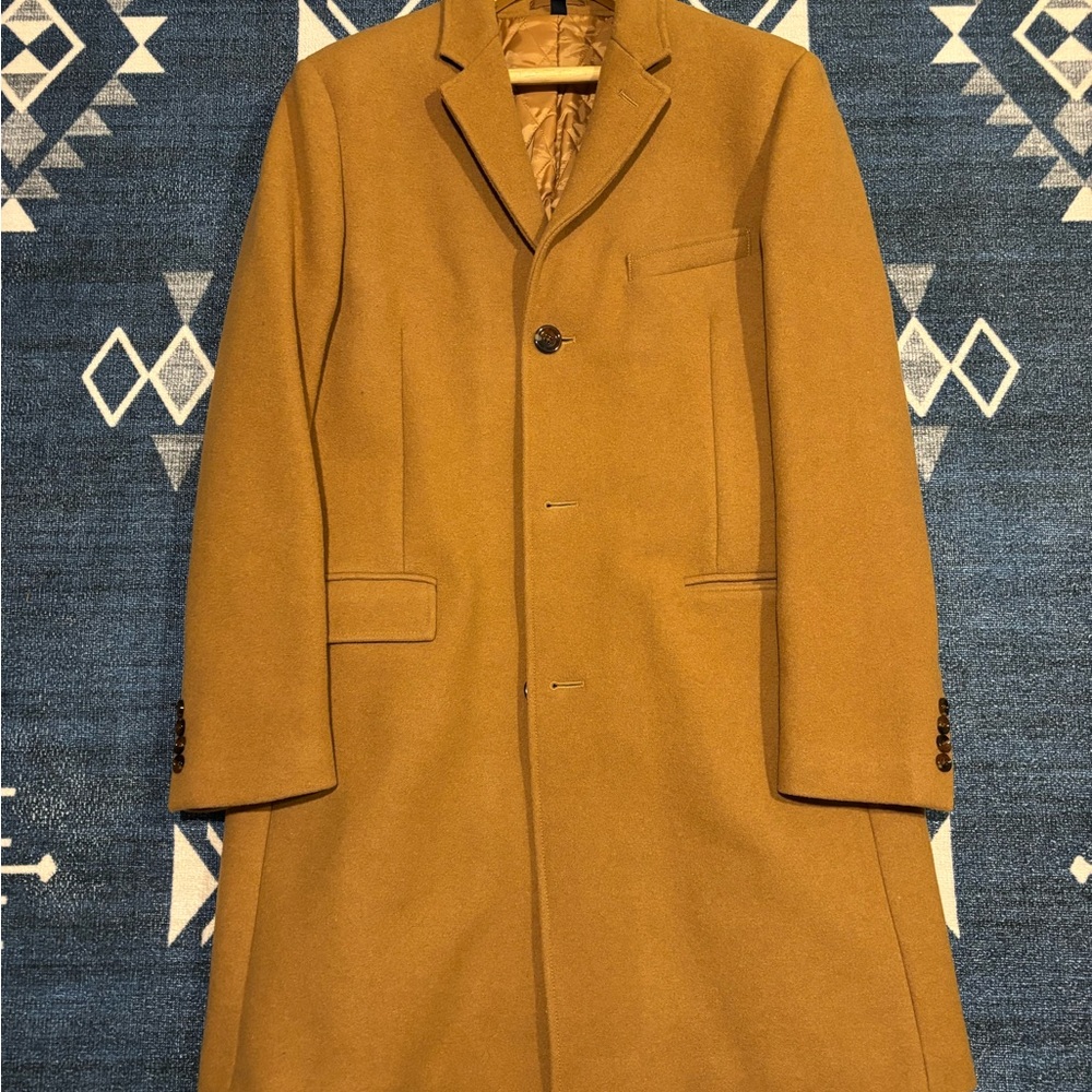 Men's Camel J.Crew Topcoat